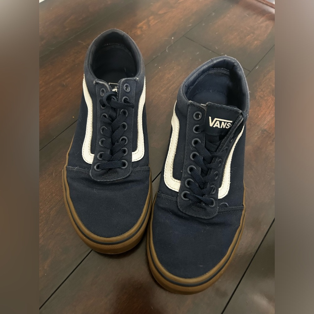 Men’s Size 8 Blue & White Vans